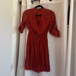 Rhapsody orange flowy dress!